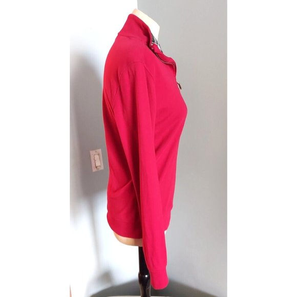Polo Ralph Lauren men's Cotton 1/4 Zip Red Sweater size XL retail $135 - Picture 5 of 6